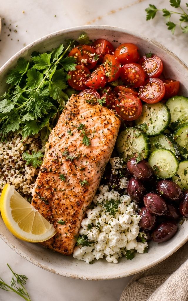 Mediterranean salad bowl
